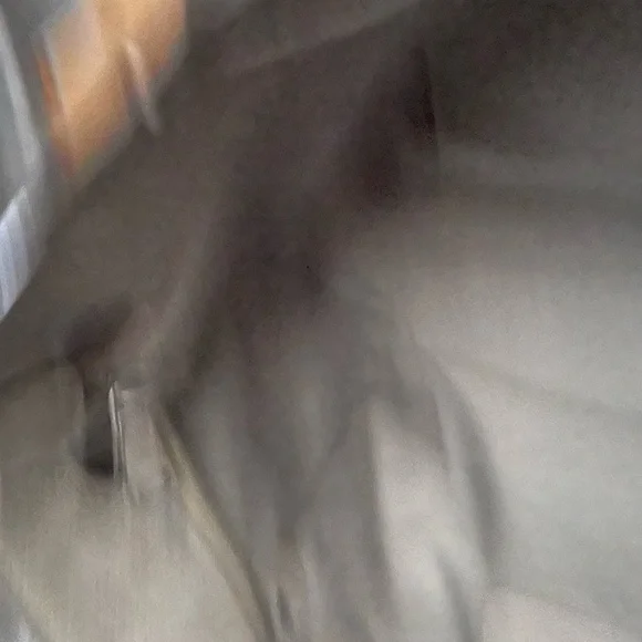 Coach Gray Leather Tote with Chain Handles and Turnlock - Picture 16 of 16